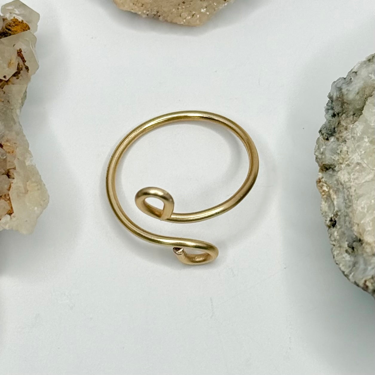 Gold Bypass Ring