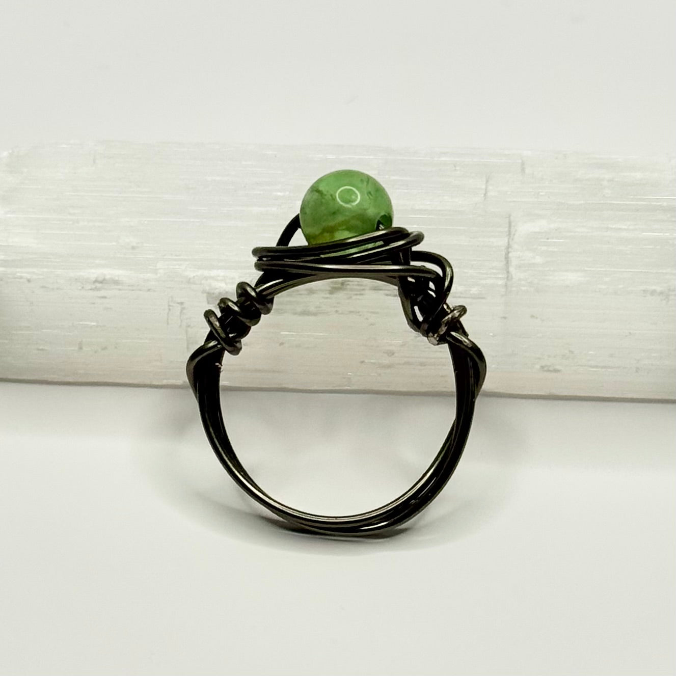 Charcoal Fluorite Ring
