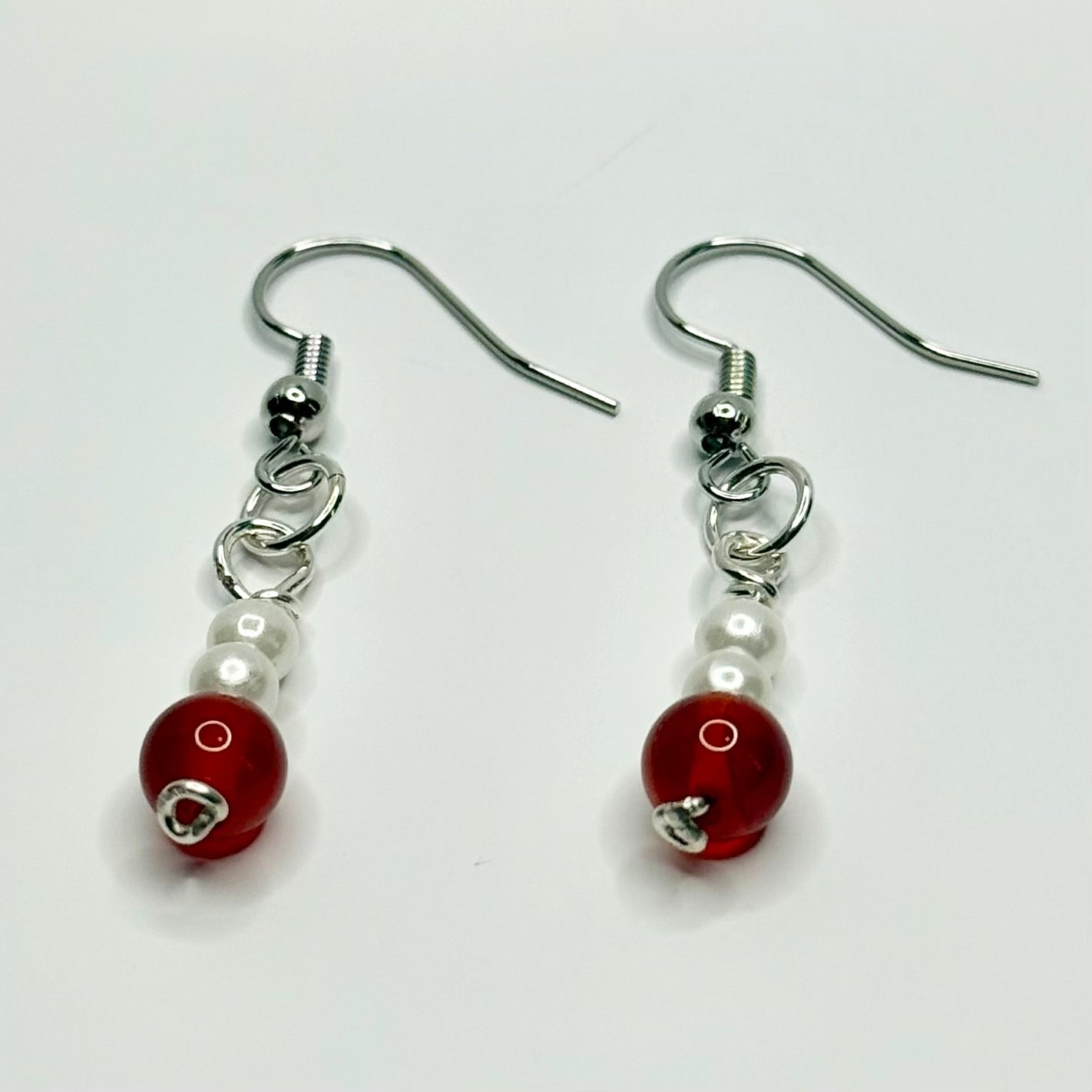 Silver Carnelian Earrings