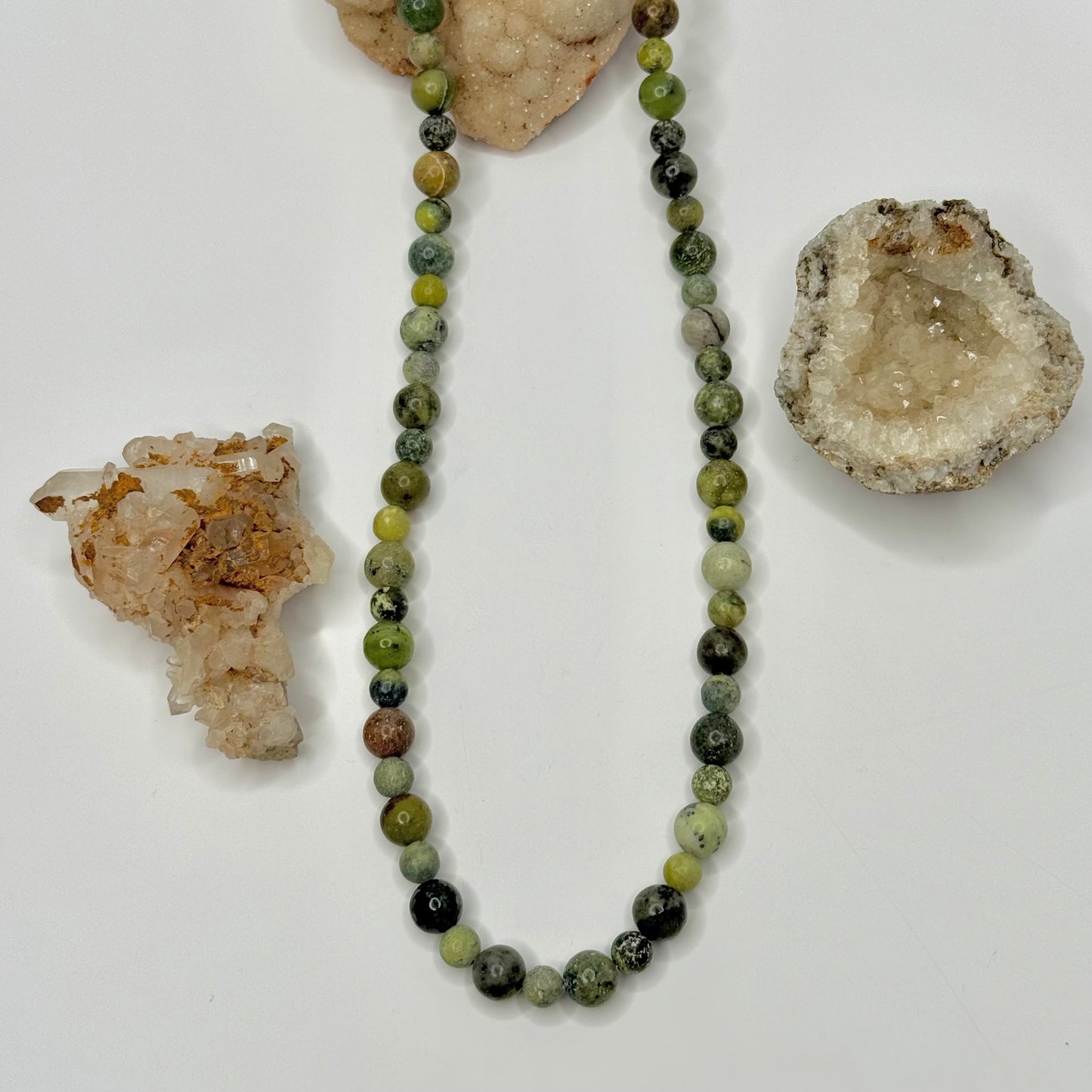 Gold Serpentine Beaded Necklace
