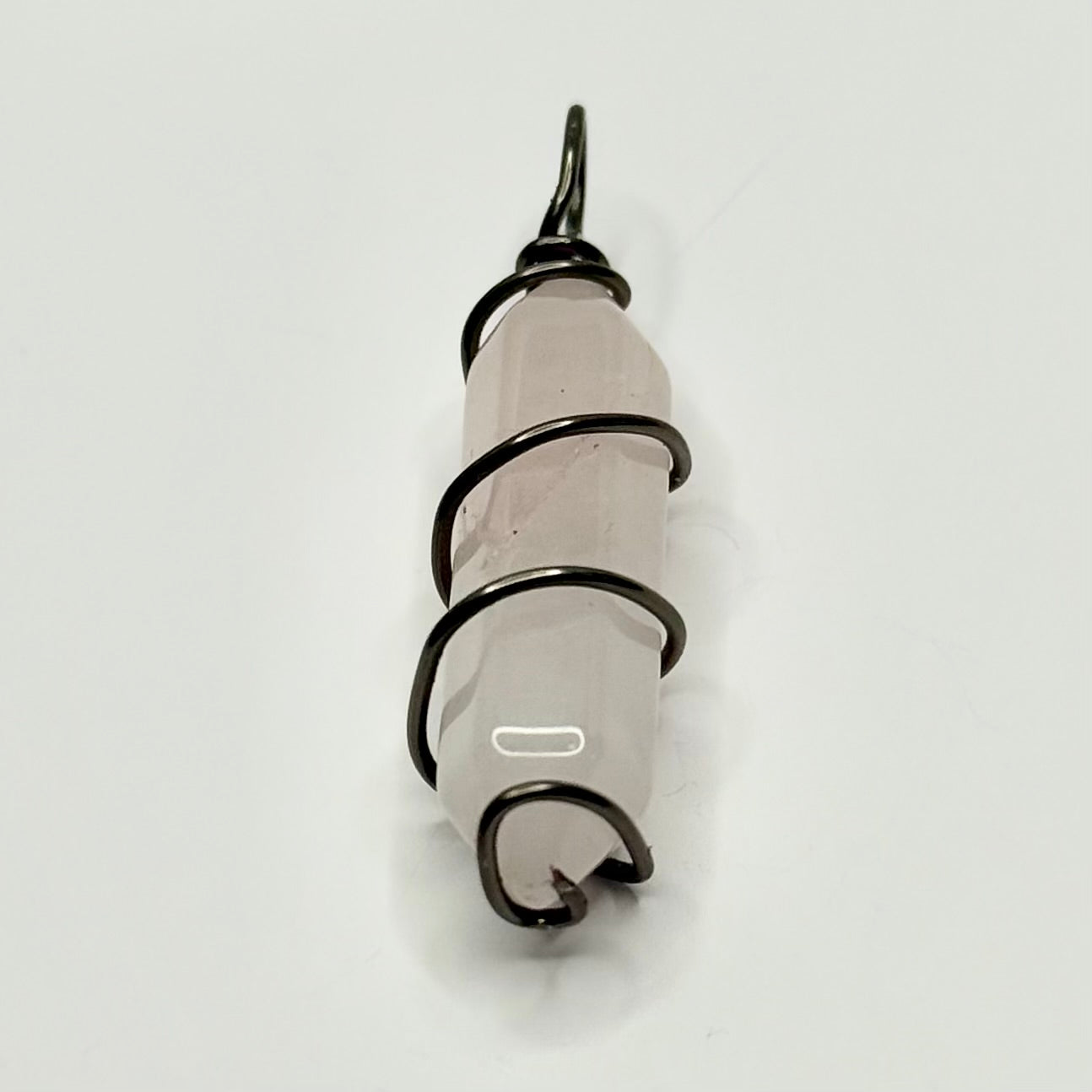 Charcoal Rose Quartz Necklace