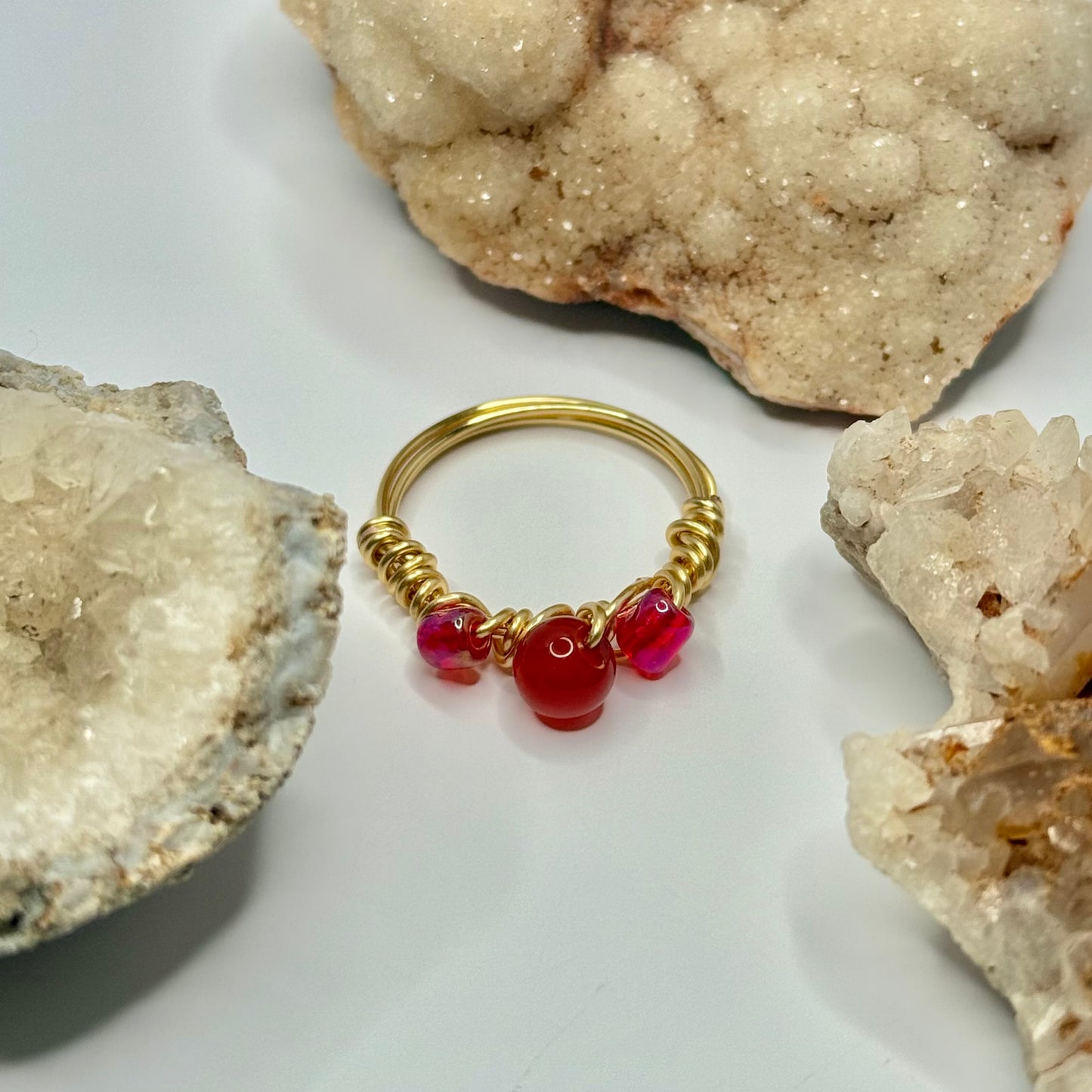 Gold Carnelian Ring