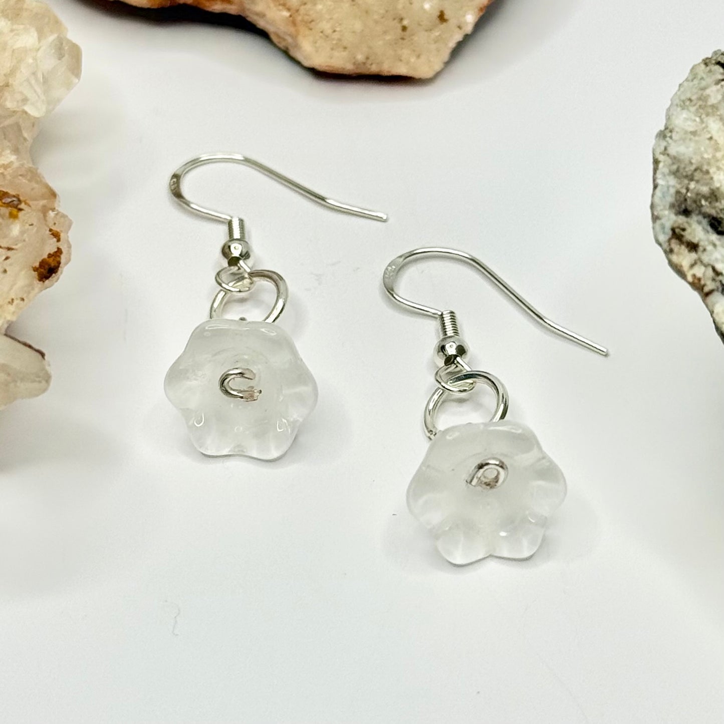 Sterling Silver Flower Earrings