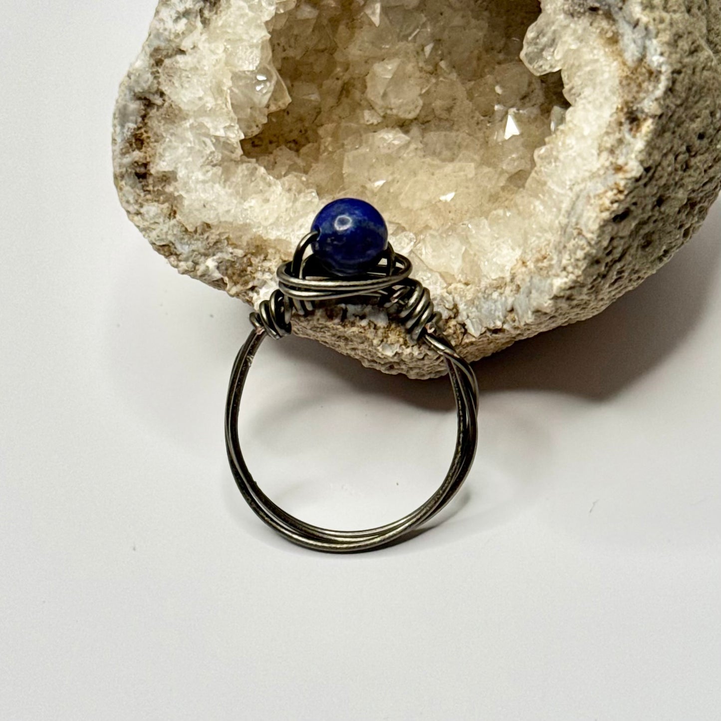Charcoal Lapis Ring