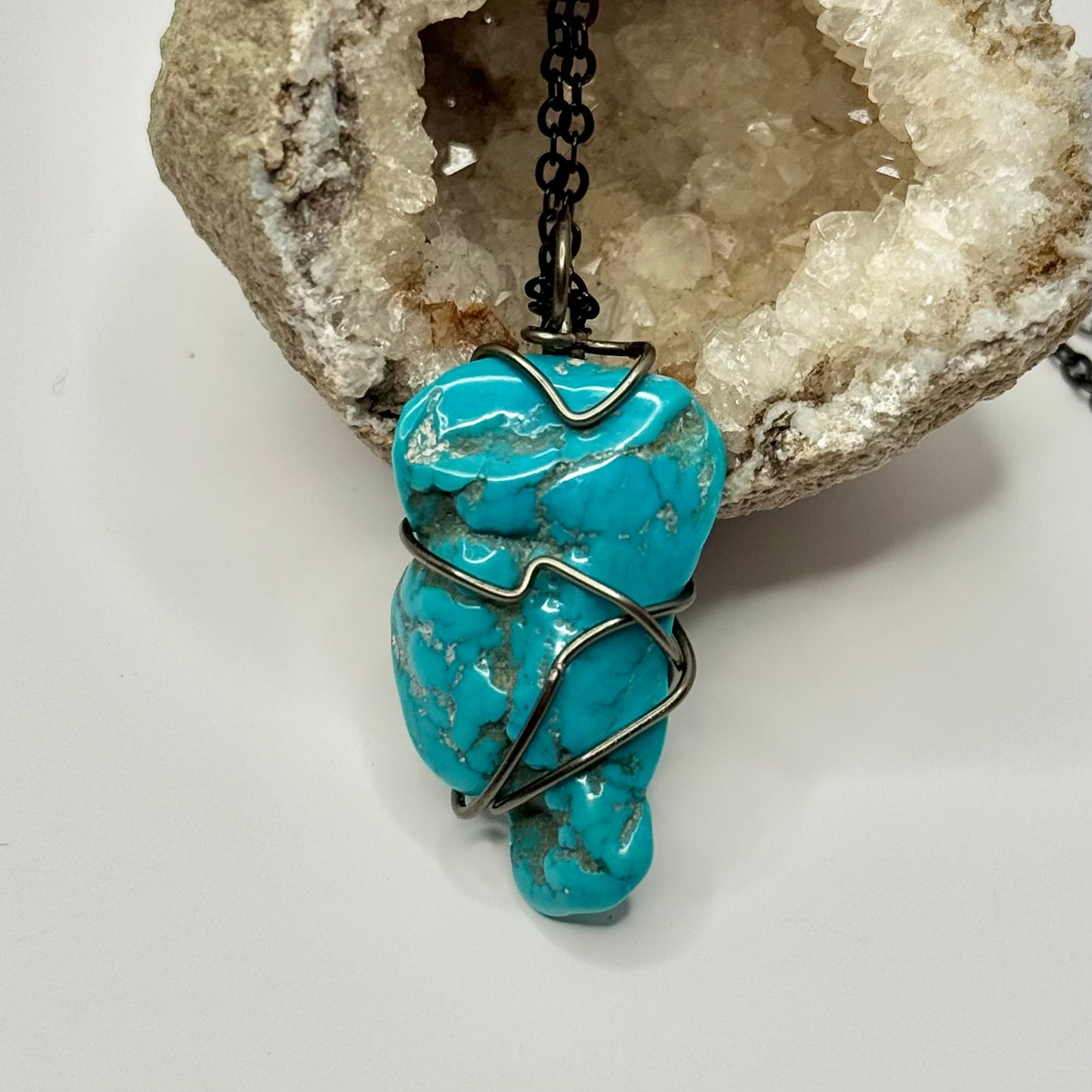 Charcoal Turquoise Necklace