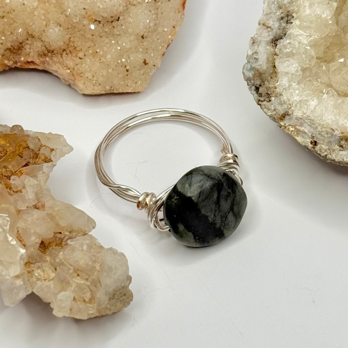 Silver Obsidian Ring