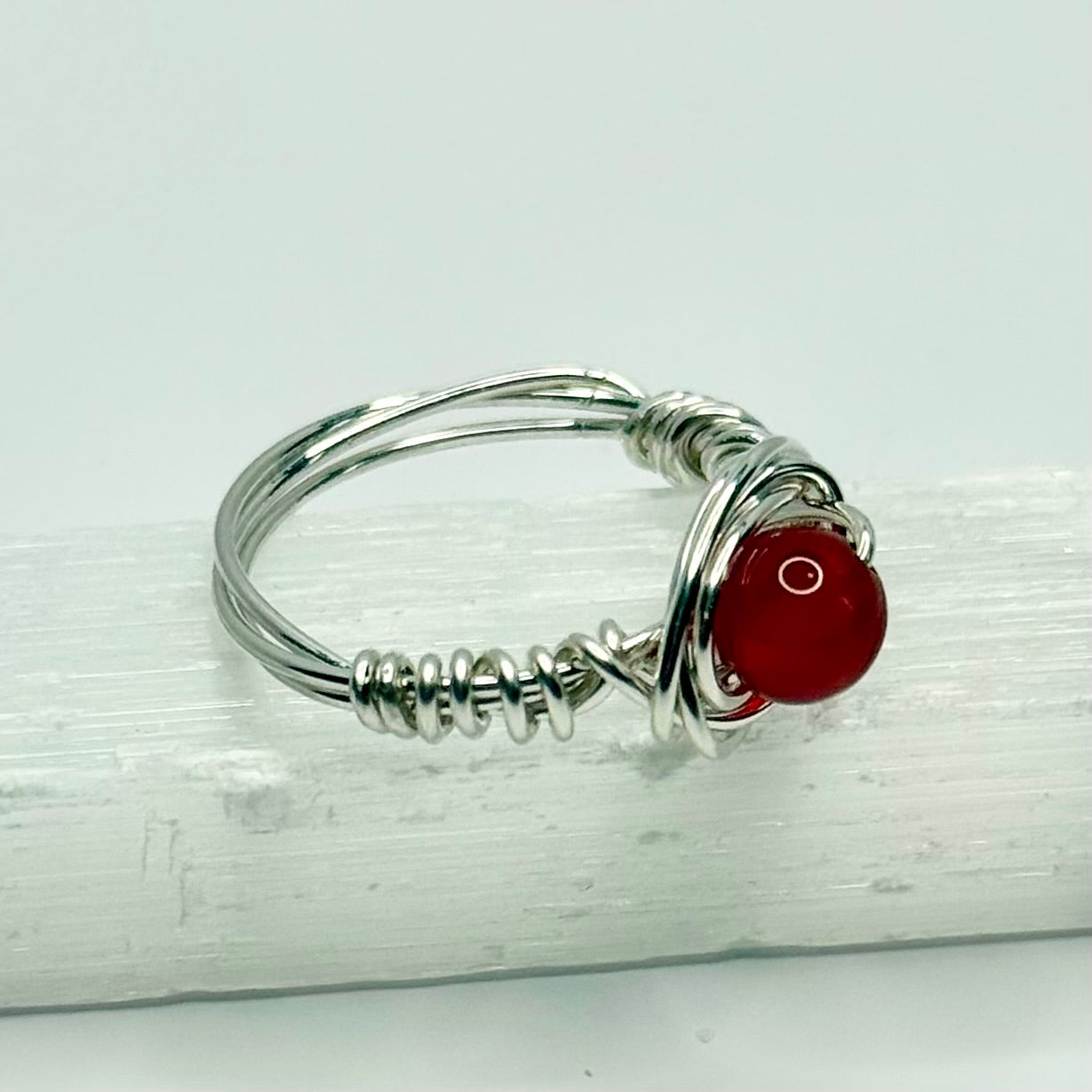 Sterling Silver Carnelian Ring