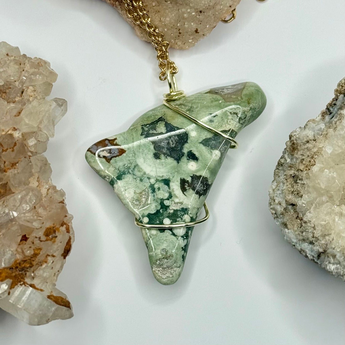 Gold Variscite Necklace