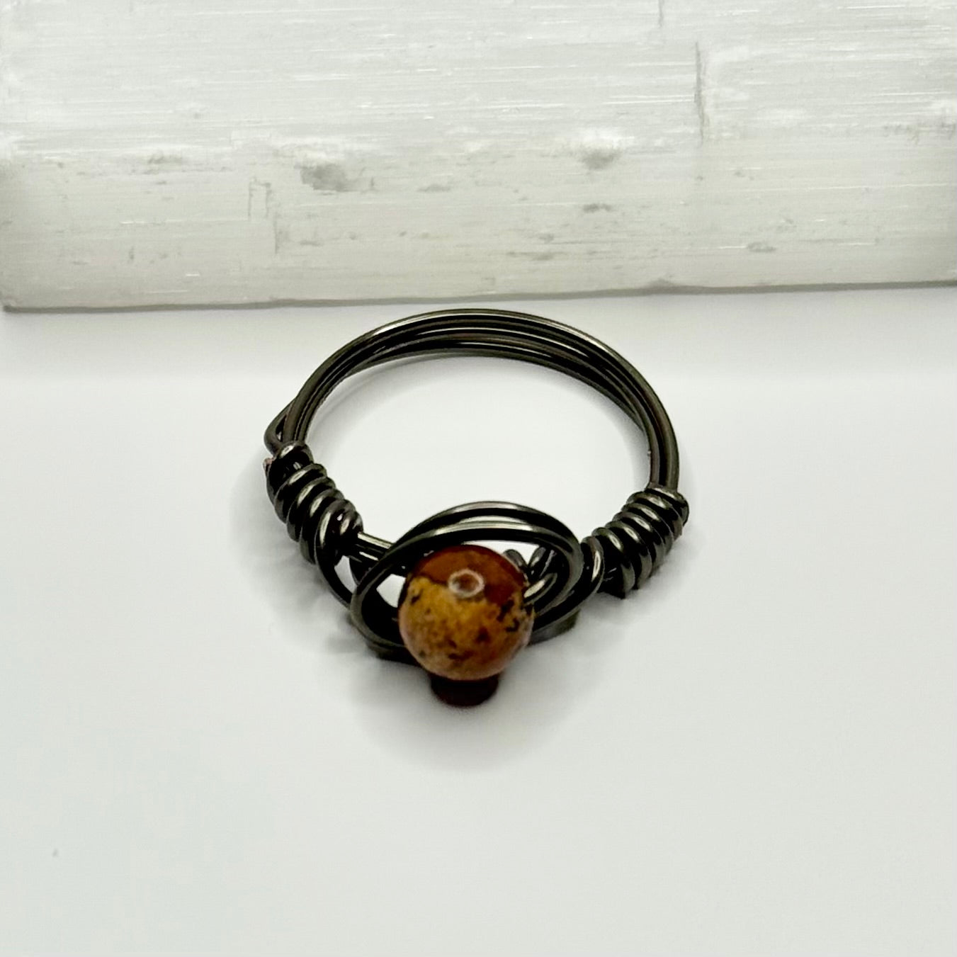 Charcoal Jasper Ring