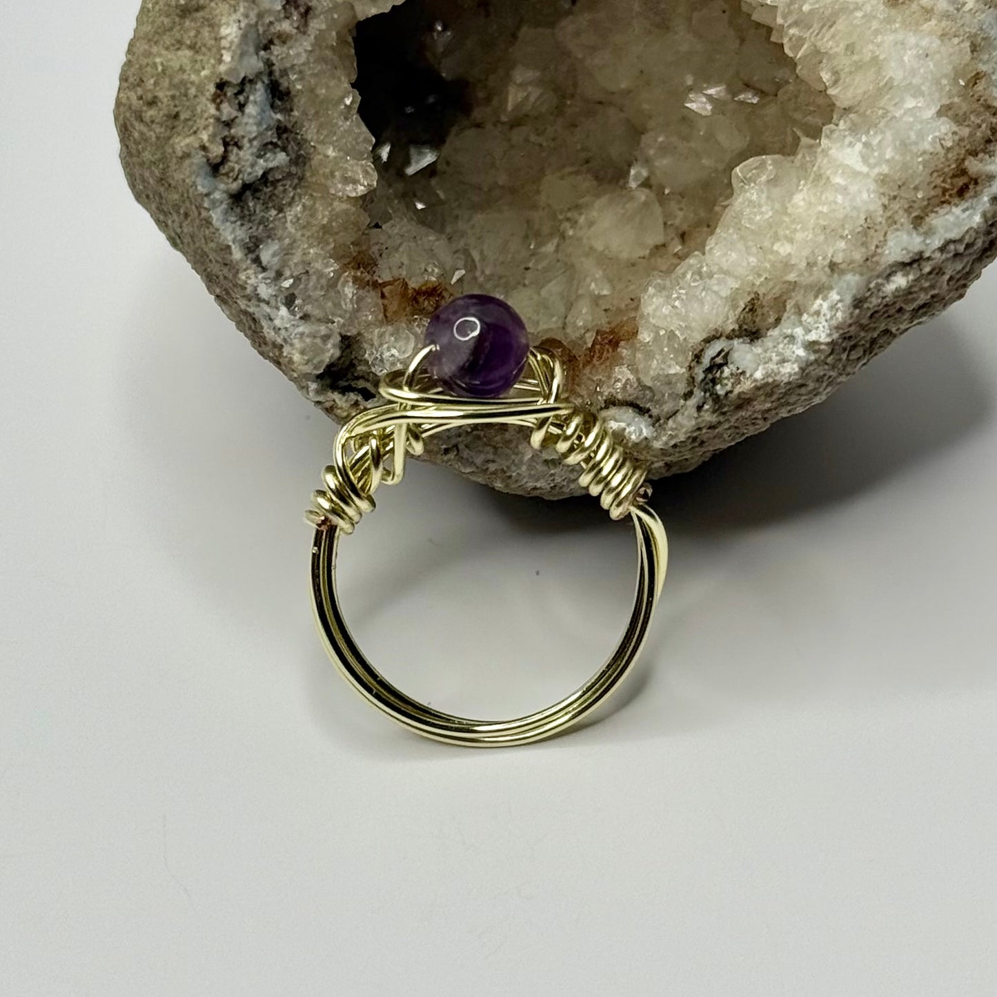 Gold Amethyst Ring
