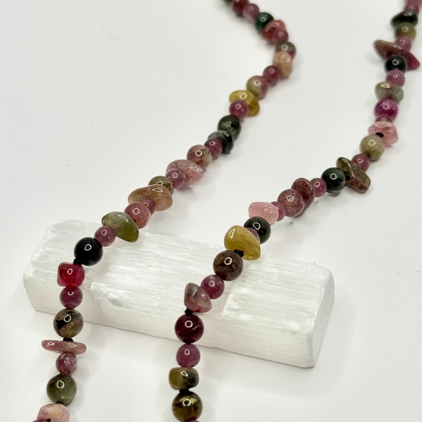 Ruby Zoisite Beaded Necklace