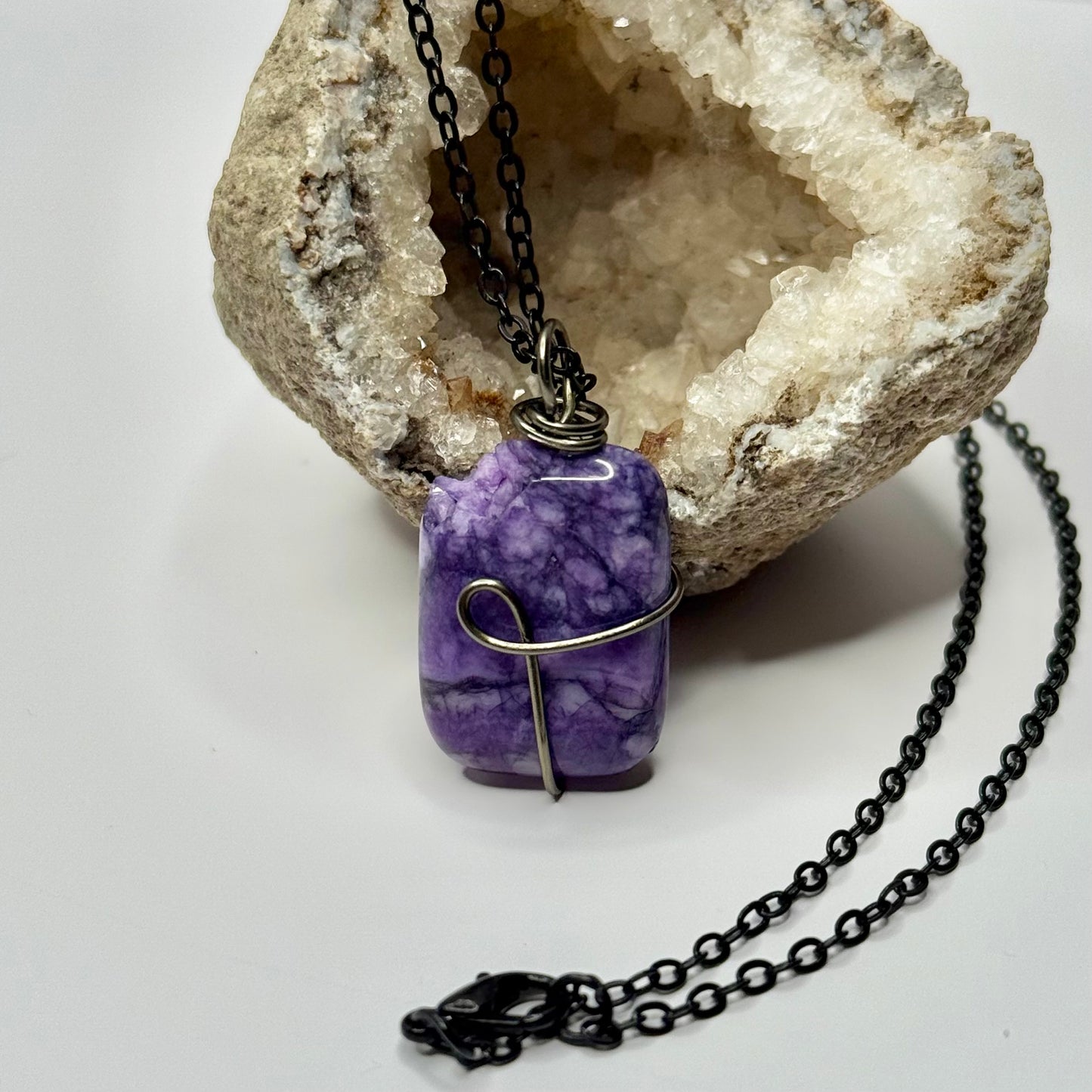 Charcoal Charoite Necklace