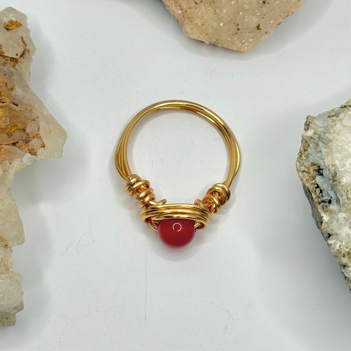 Gold Carnelian Ring