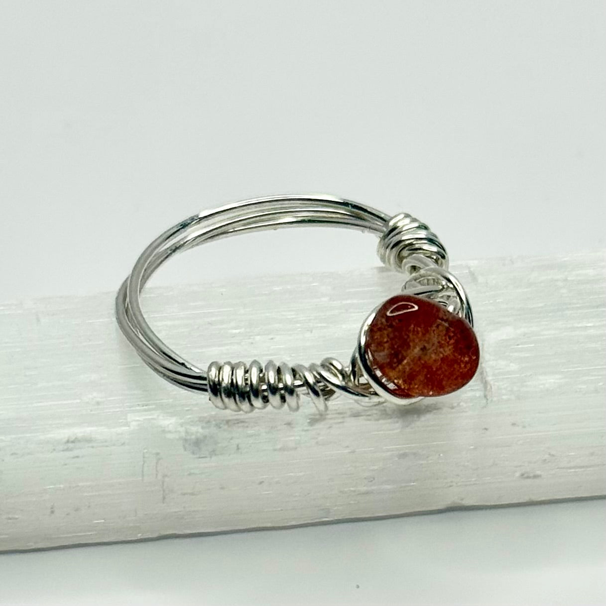 Sterling Silver Sunstone Ring