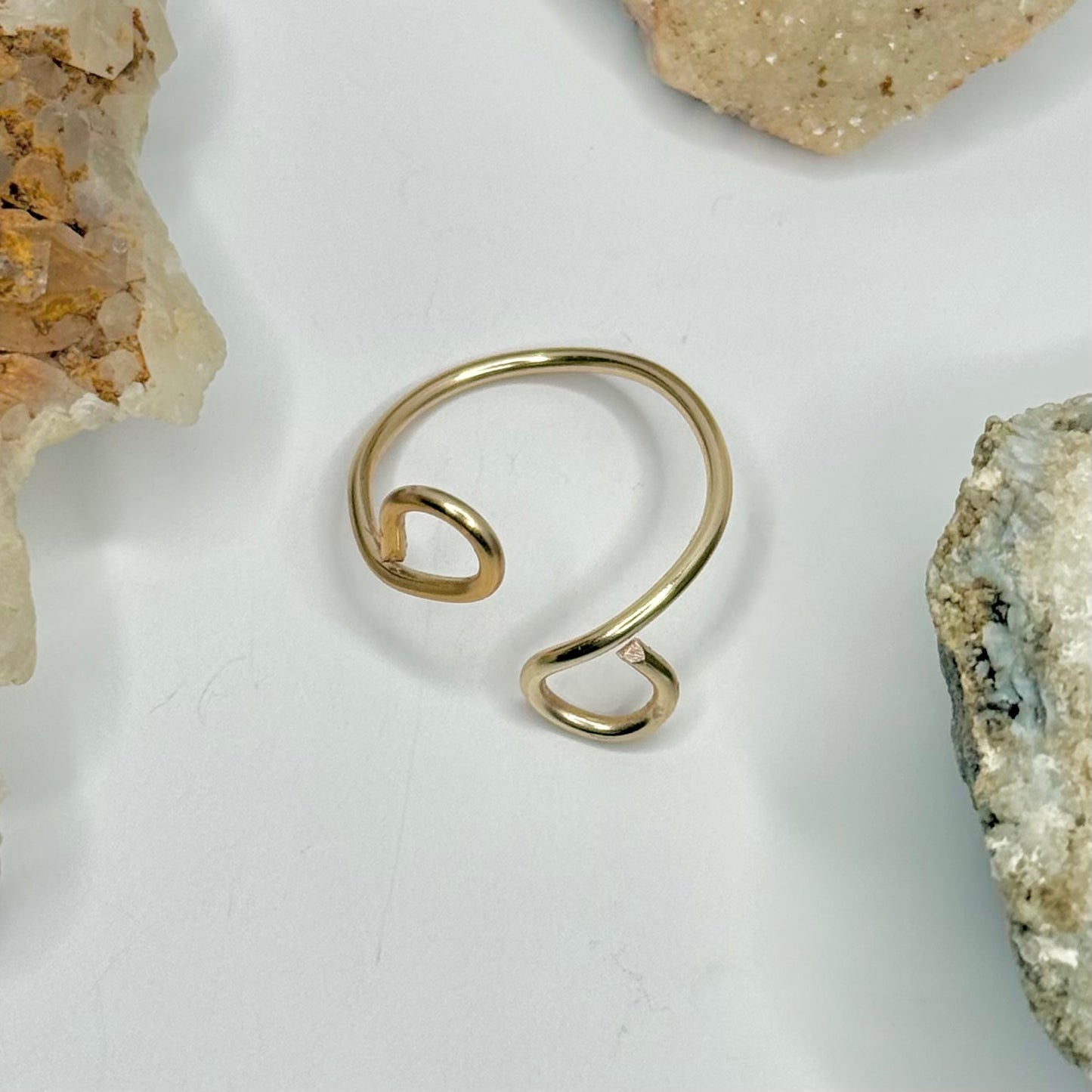 Gold Bypass Ring