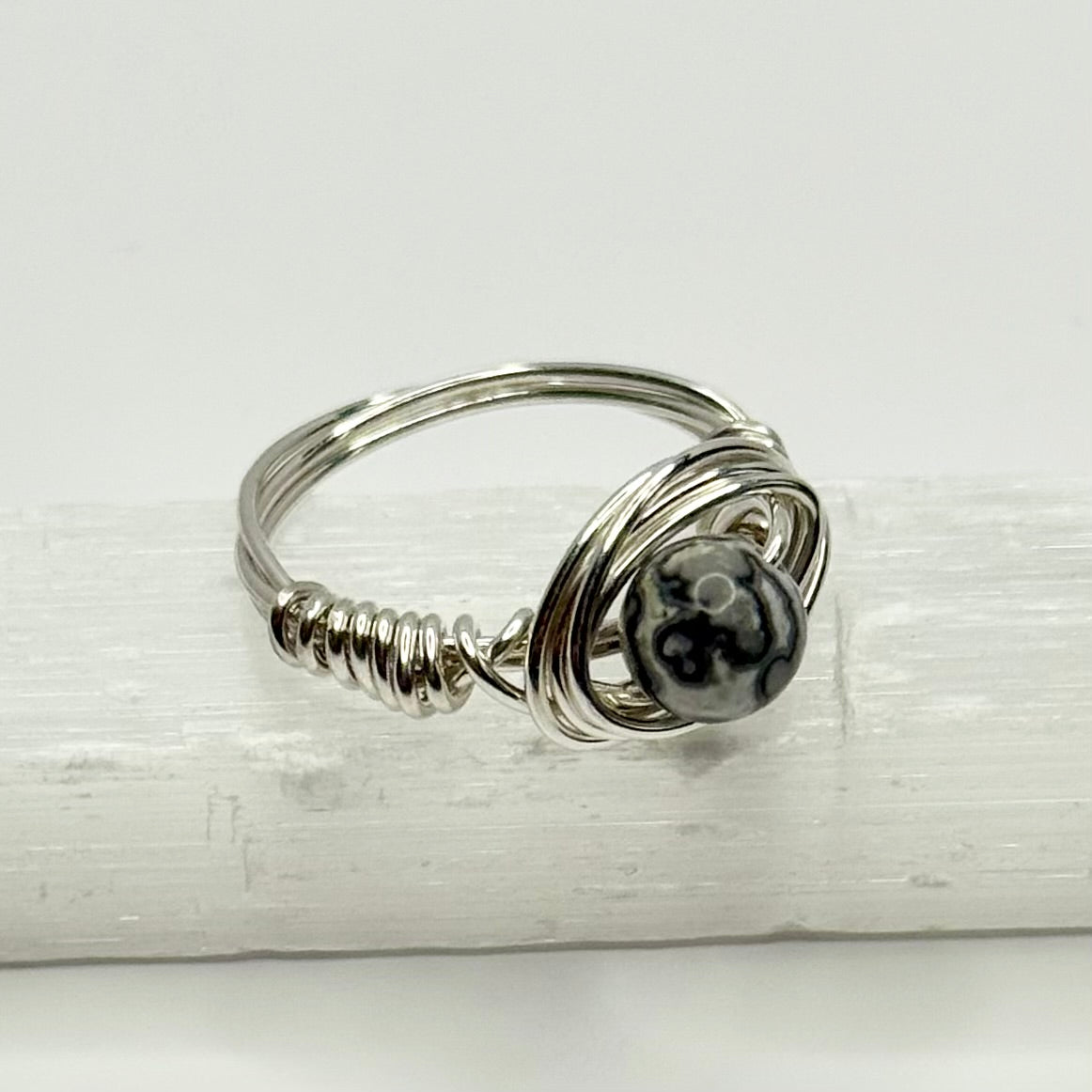 Sterling Silver Crazy Lace Ring