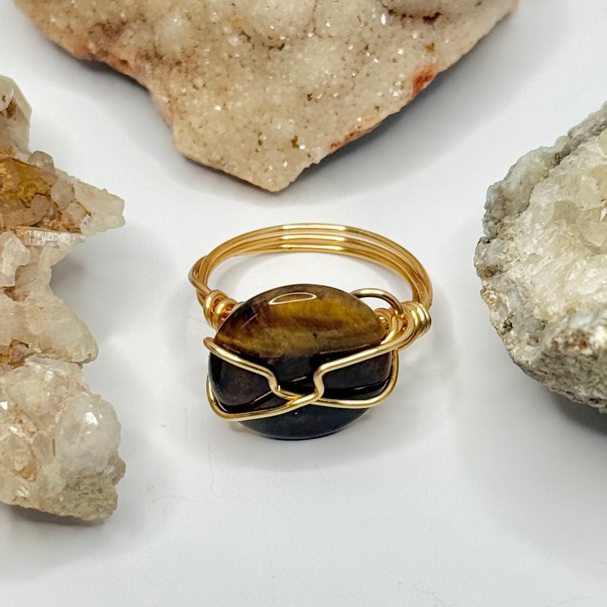 Gold Tigers Eye Ring