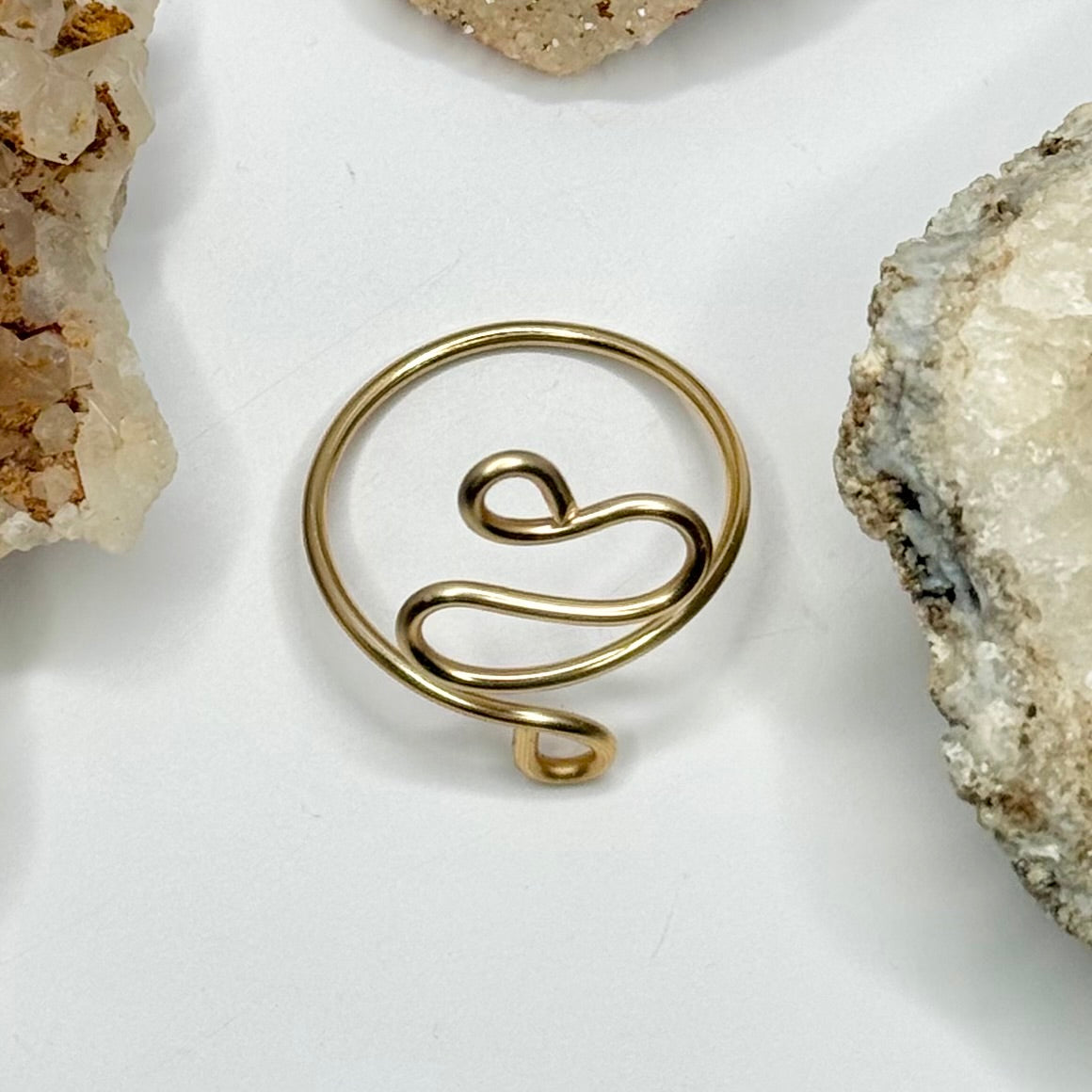 Gold Coil Bypass Ring