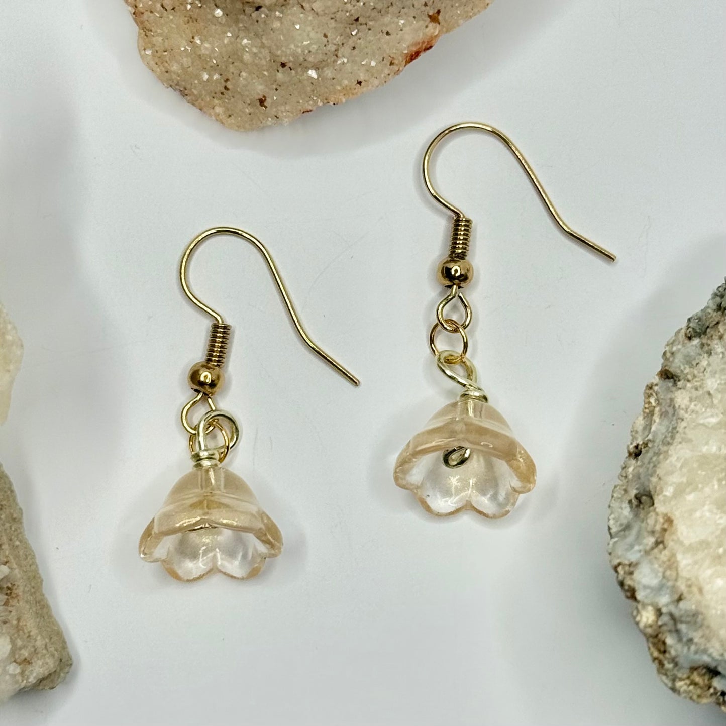 Gold Flower Earrings