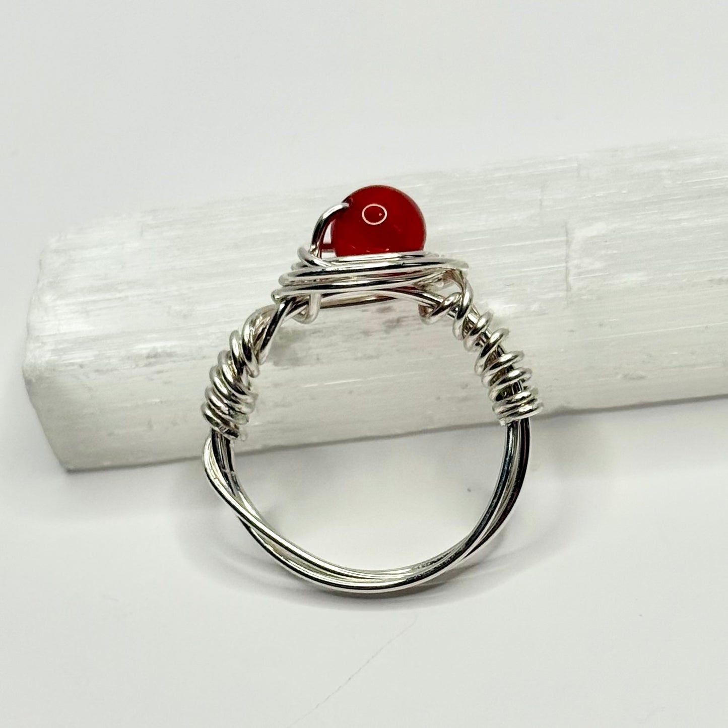 Sterling Silver Carnelian Ring