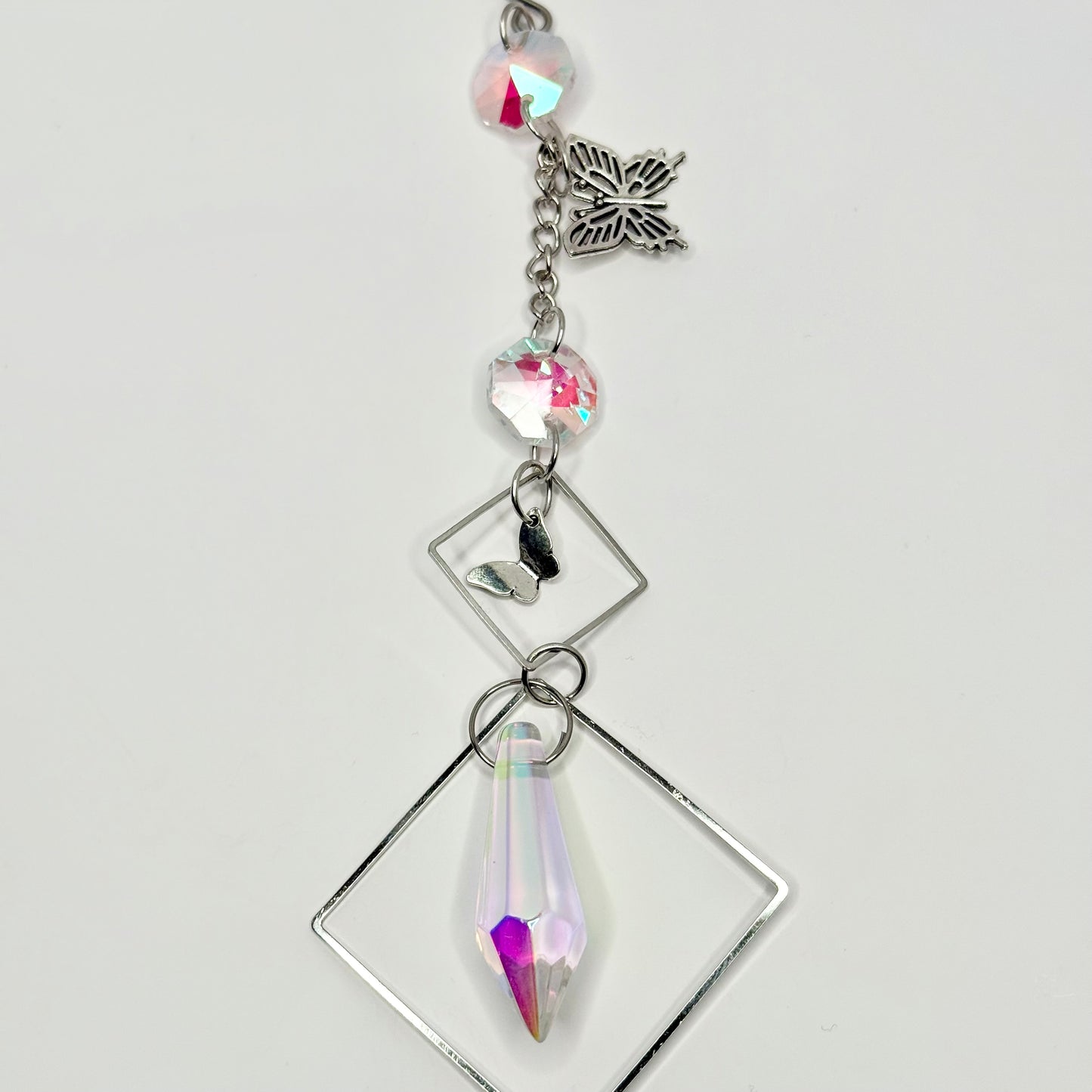 Silver Butterfly Suncatcher