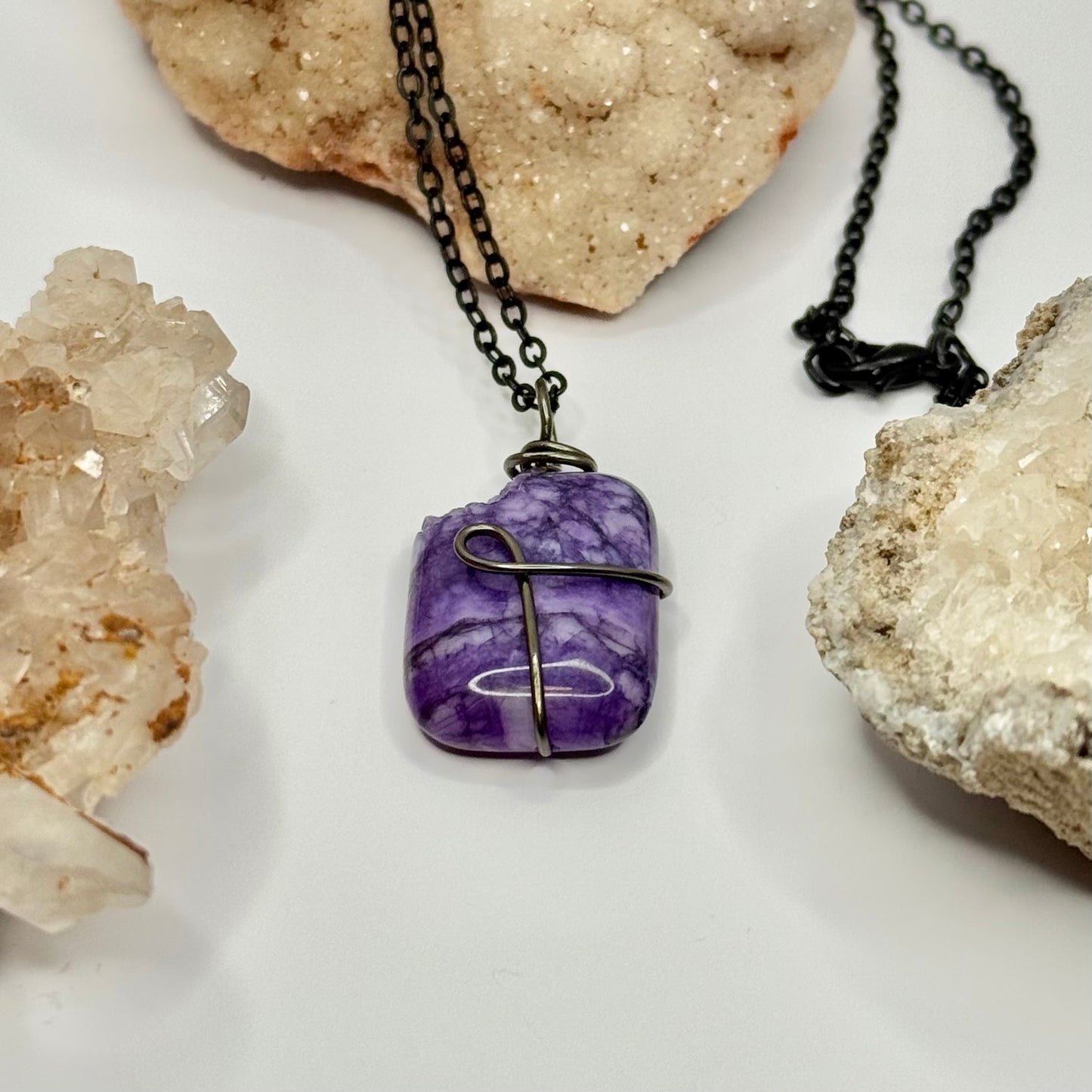 Charcoal Charoite Necklace
