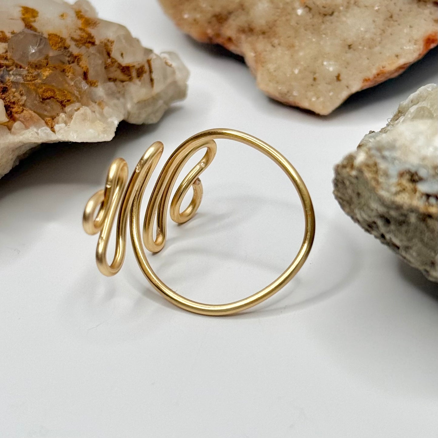 Gold Coiled Wrap Ring