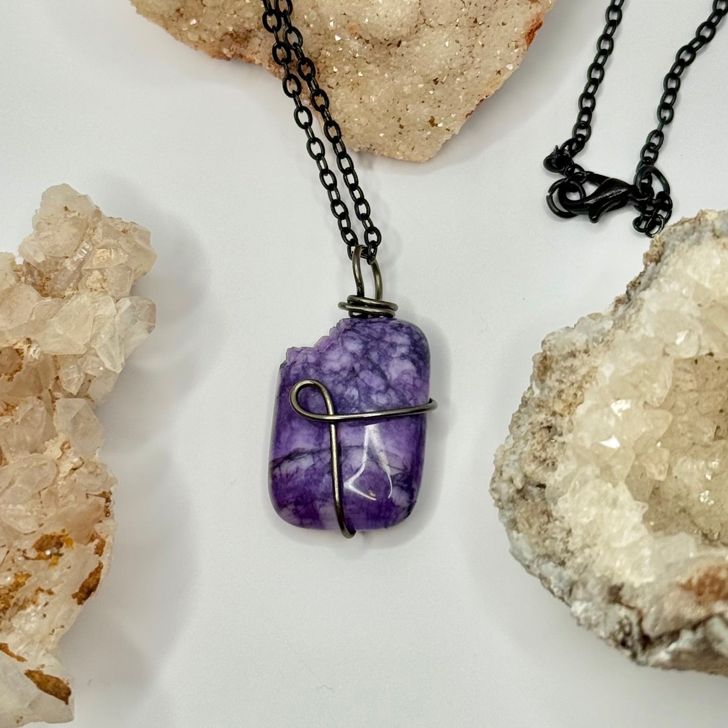 Charcoal Charoite Necklace