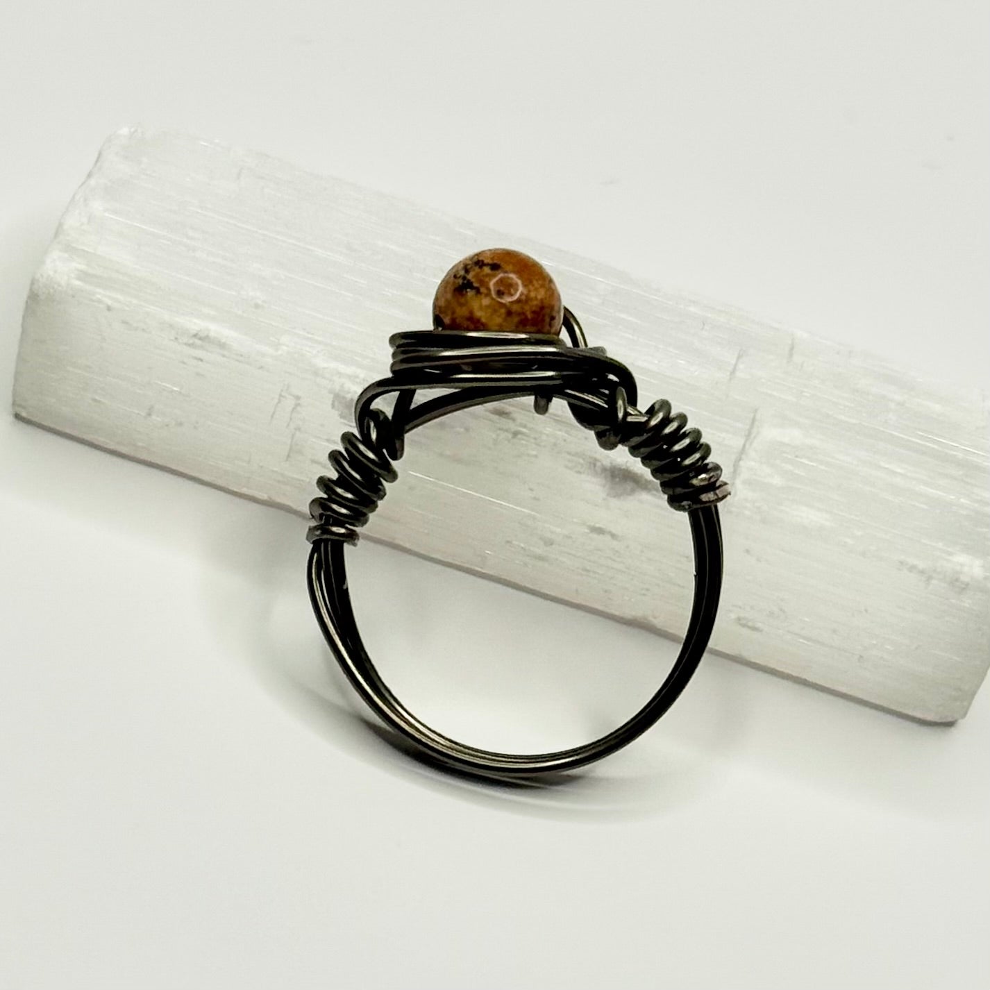 Charcoal Jasper Ring