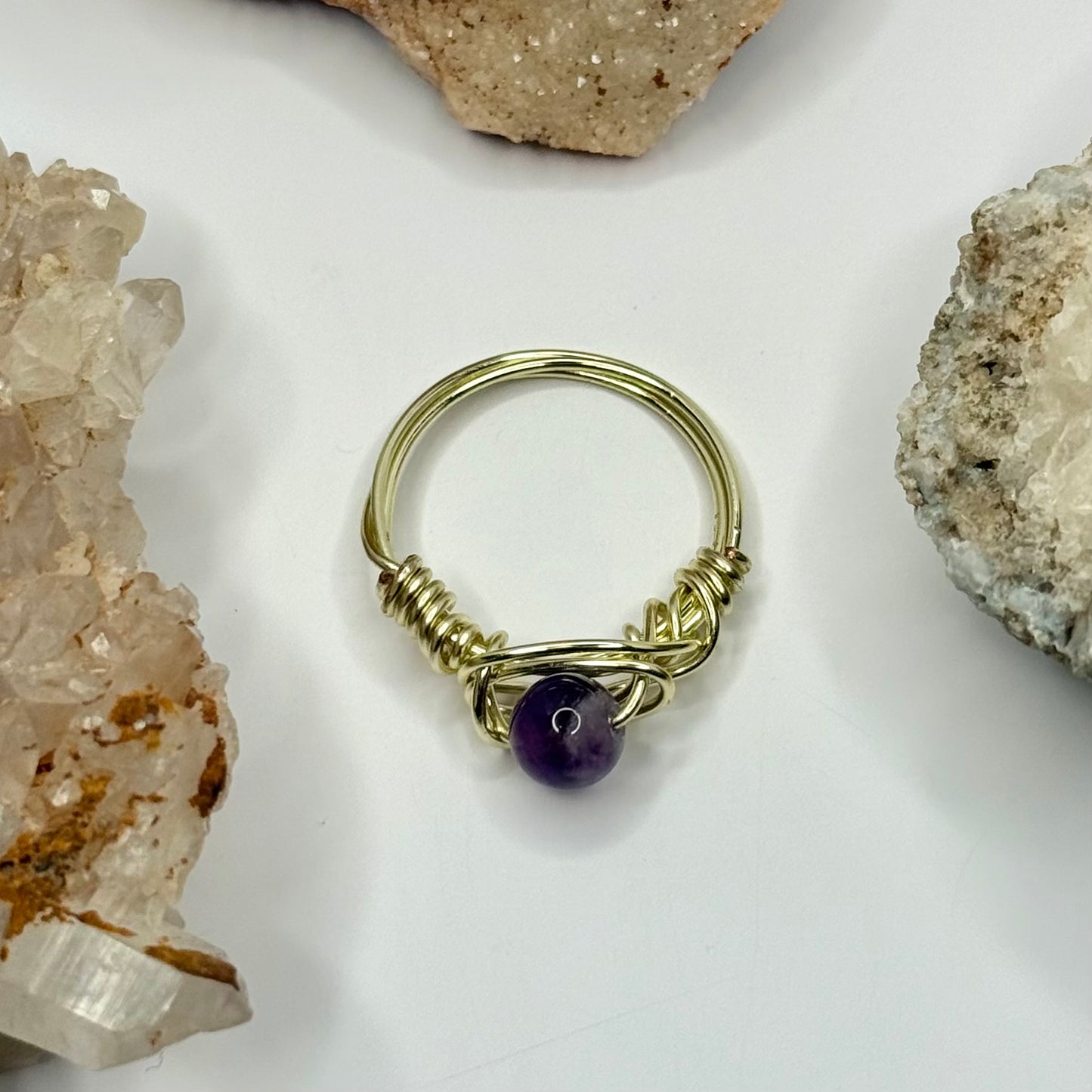 Gold Amethyst Ring