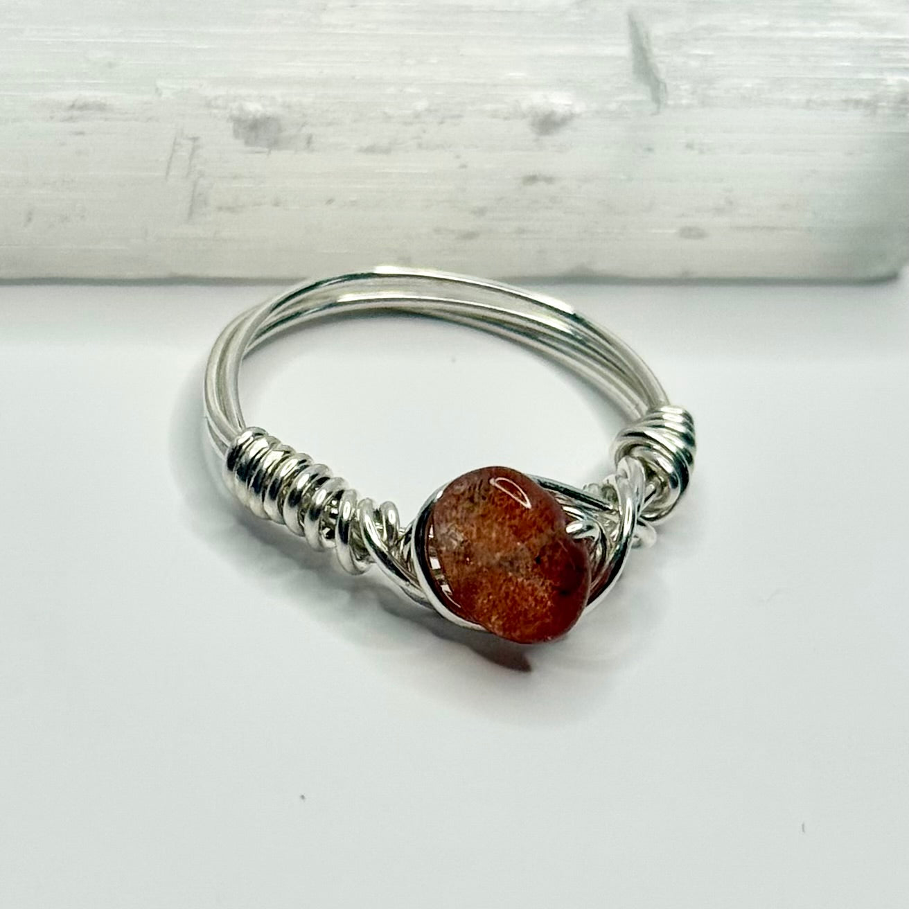 Sterling Silver Sunstone Ring