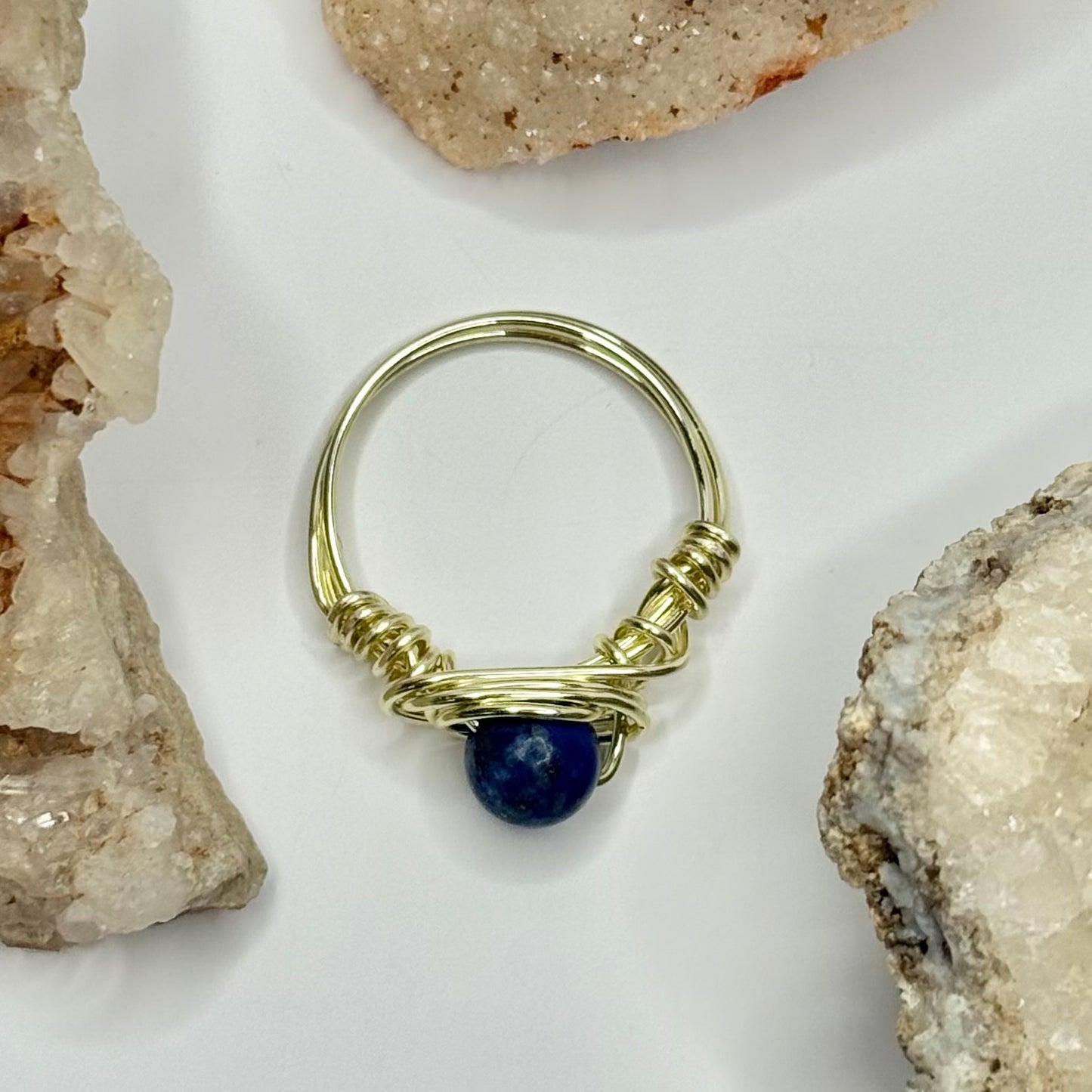 Gold Lapis Ring