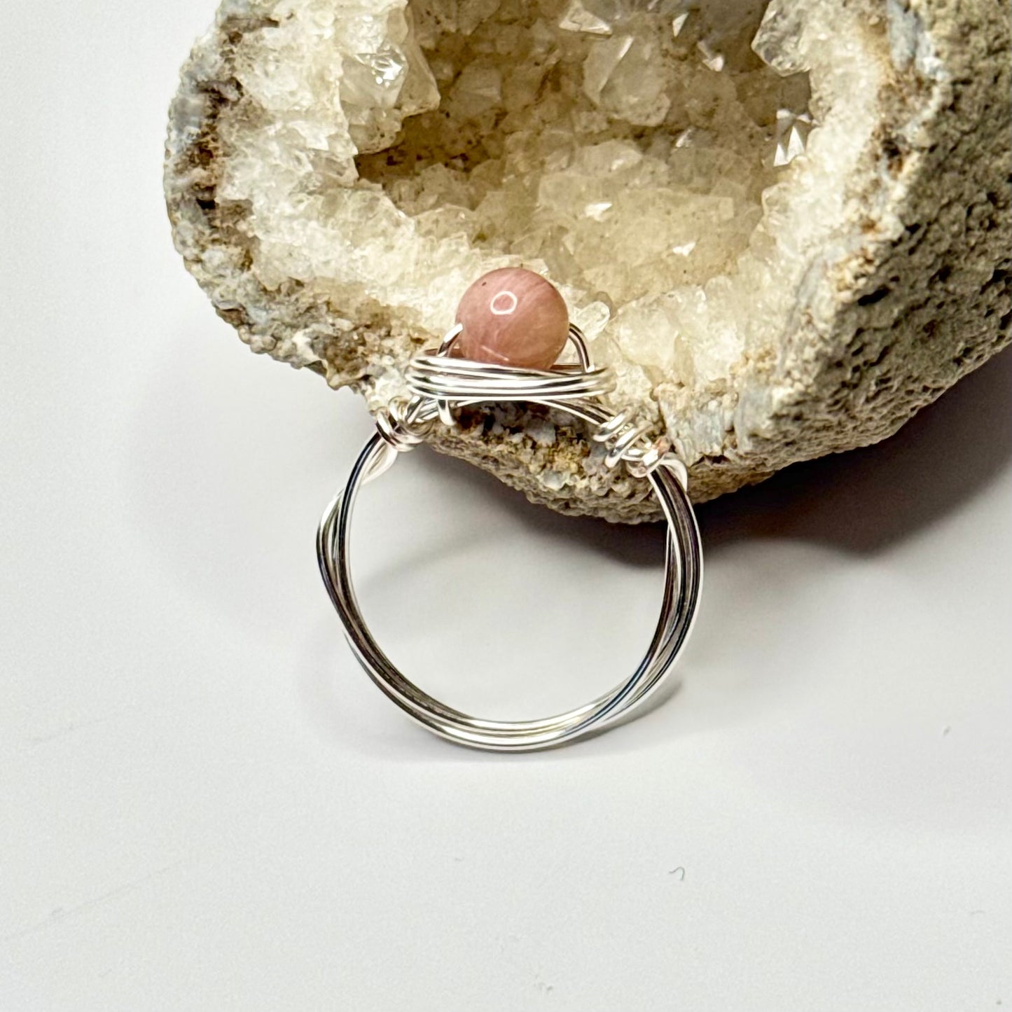 Silver Rhodonite Ring