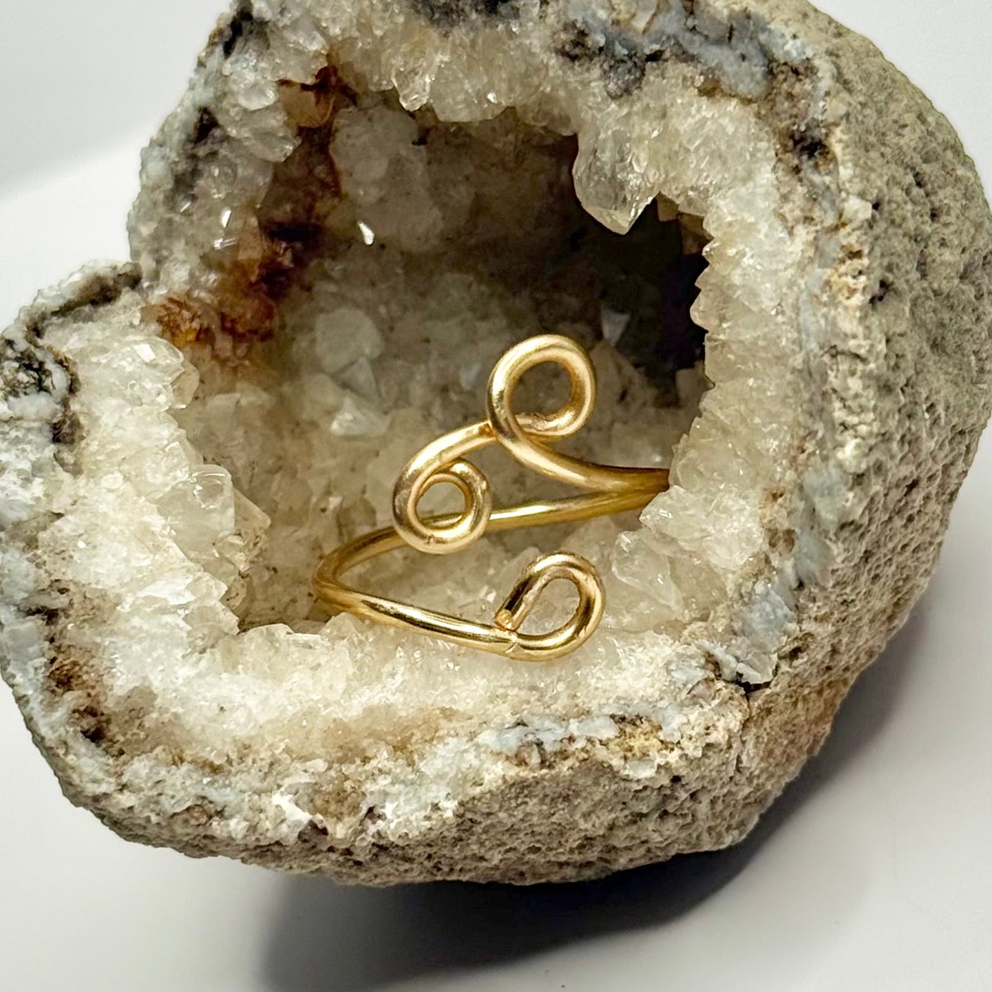 Gold Bypass Ring