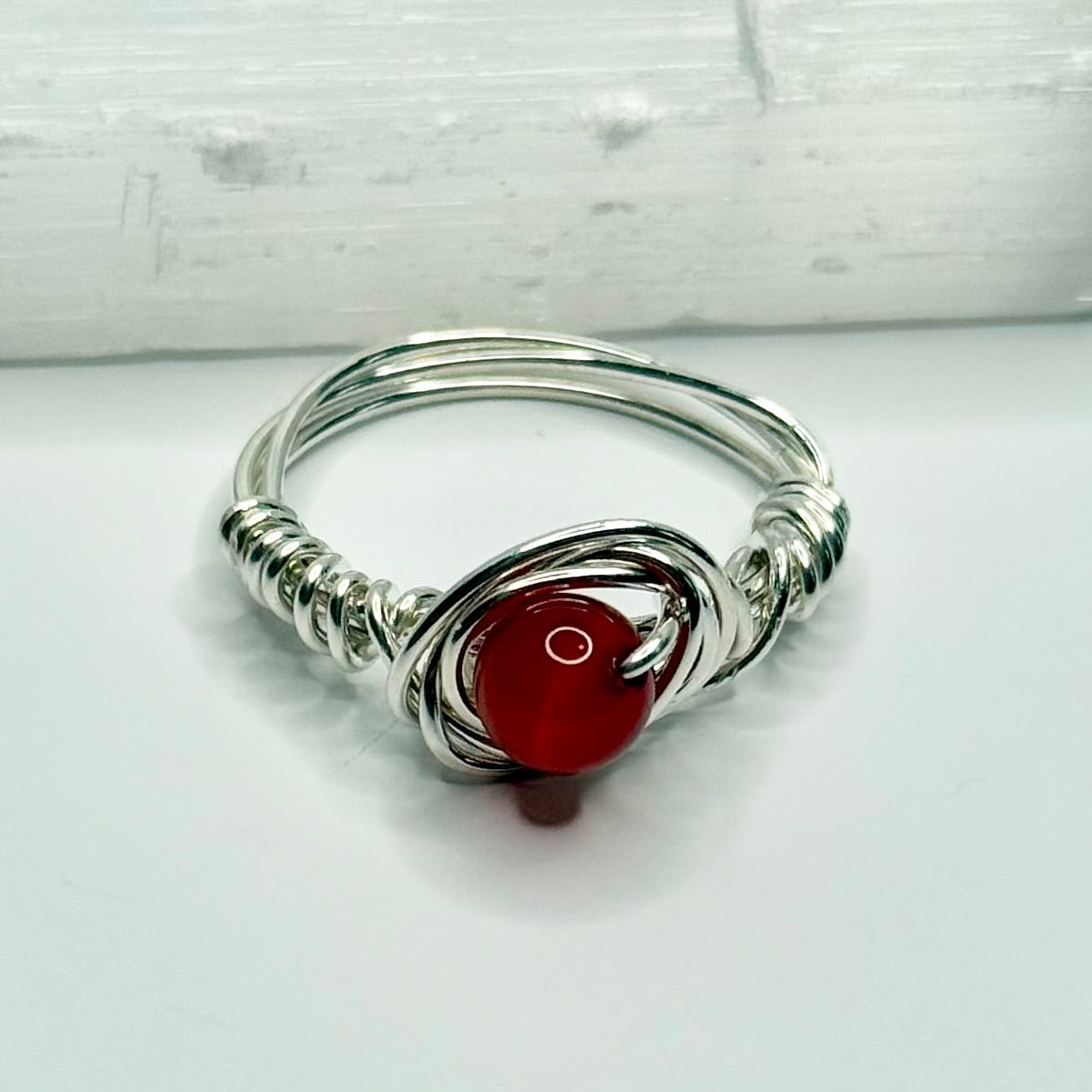 Sterling Silver Carnelian Ring