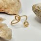 Gold Bypass Ring