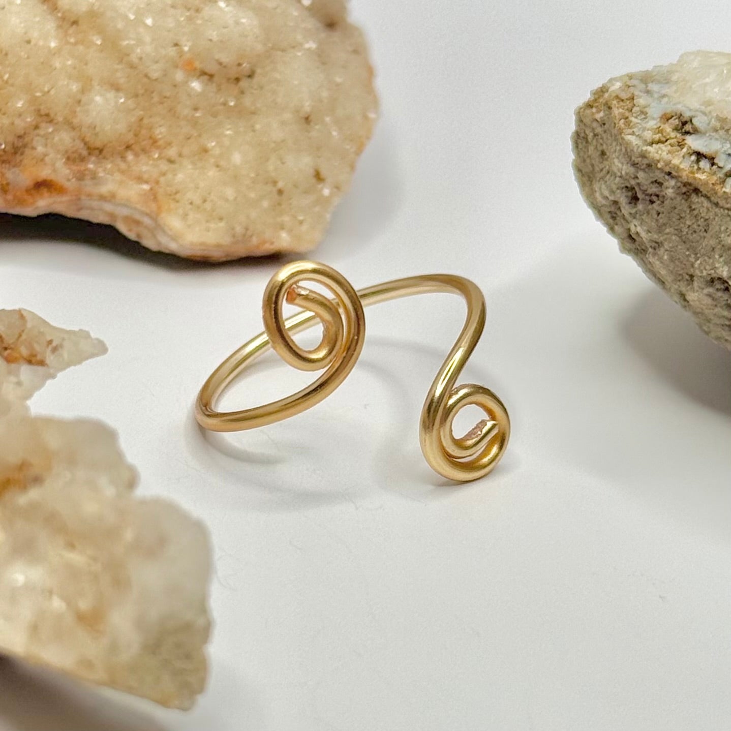 Gold Bypass Ring