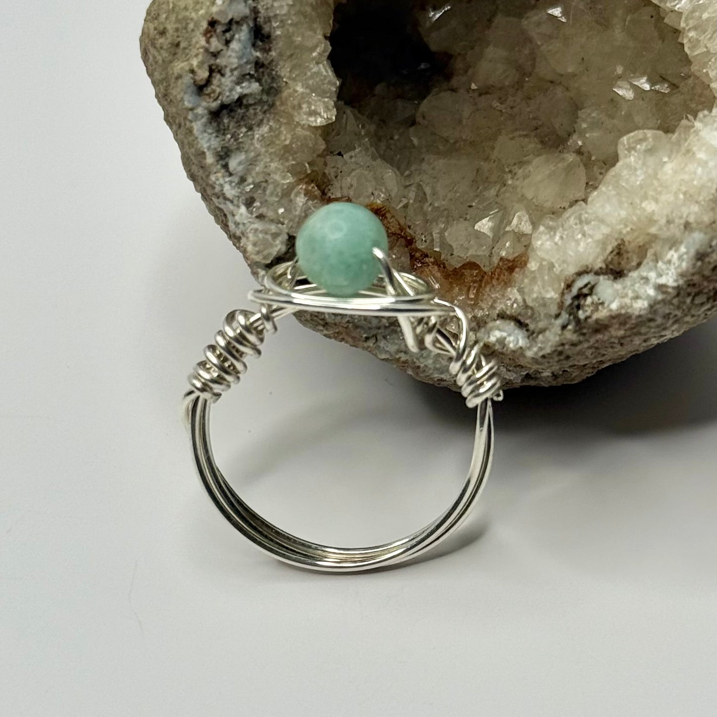 Sterling Silver Amazonite Ring