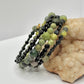 Gold Serpentine and Onyx Wrap Bracelet