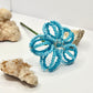 Blue Beaded Flower Stake
