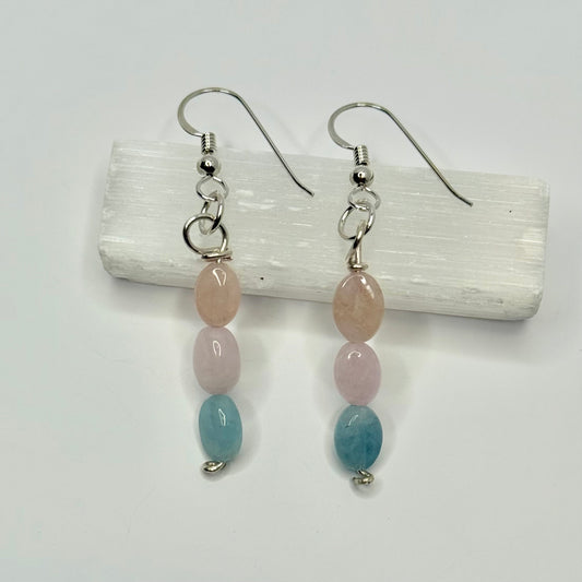 Sterling Silver Calcite Earrings