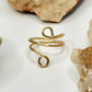 Gold Wrap Bypass Ring