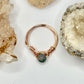 Rose Gold Moss Agate Ring