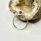 Silver Strawberry Quartz Ring