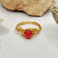 Gold Carnelian Ring