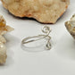 Silver Bubble Bypass Ring