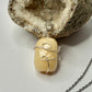 Silver Yellow Calcite Necklace
