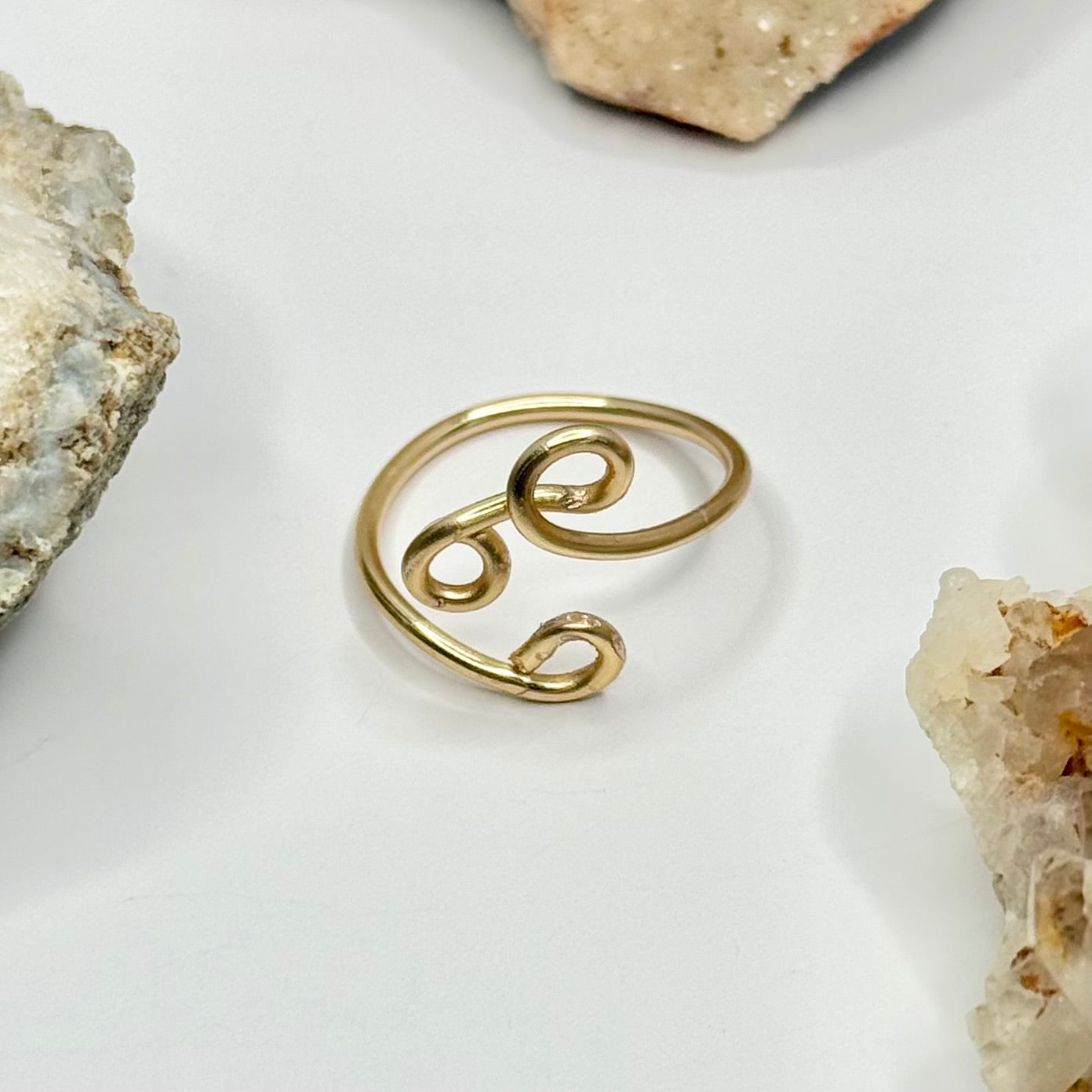 Gold Bypass Ring