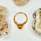 Gold Yellow Glass Ring