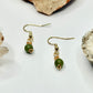 Gold Plated Jade Earrings